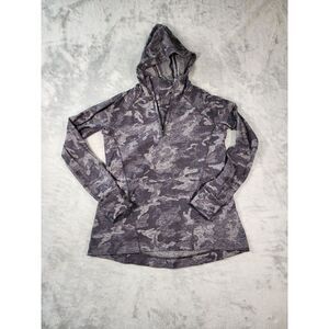 Lululemon Warm Stabilizer 1/2 Zip Hoodie - Incognito Camo HTR Black - 6